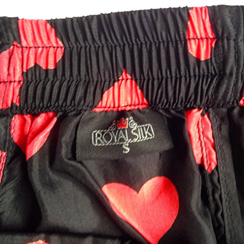 Black Silk Heart Boxers 2.0 100% Silk - Love You Valentine Special - Men's3
