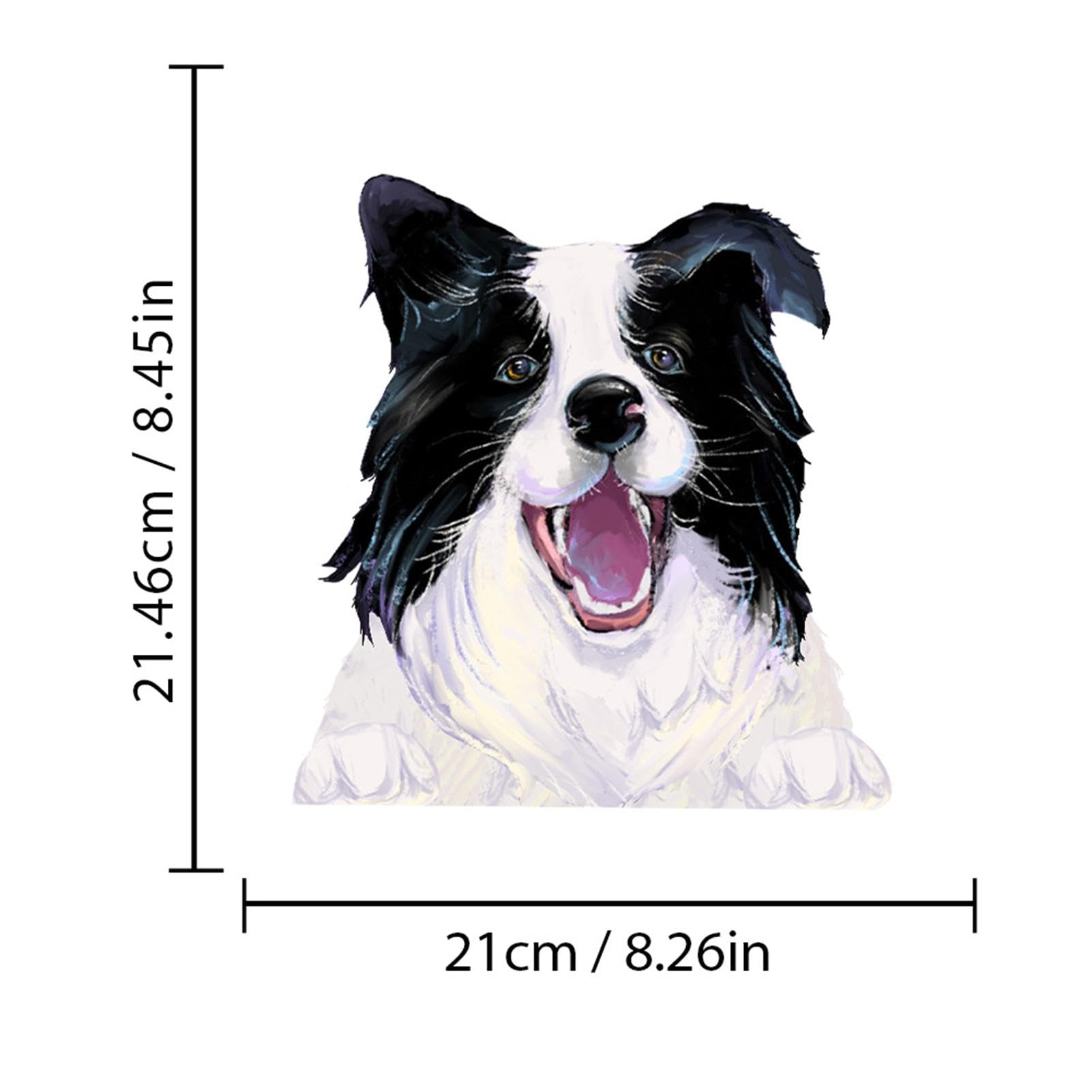 Adesivi per auto per il lunotto posteriore, simpatici adesivi per cani per auto, adesivi decorativi per cani, adesivi impermeabili per laptop, porte, finestrini laterali, cani e camion