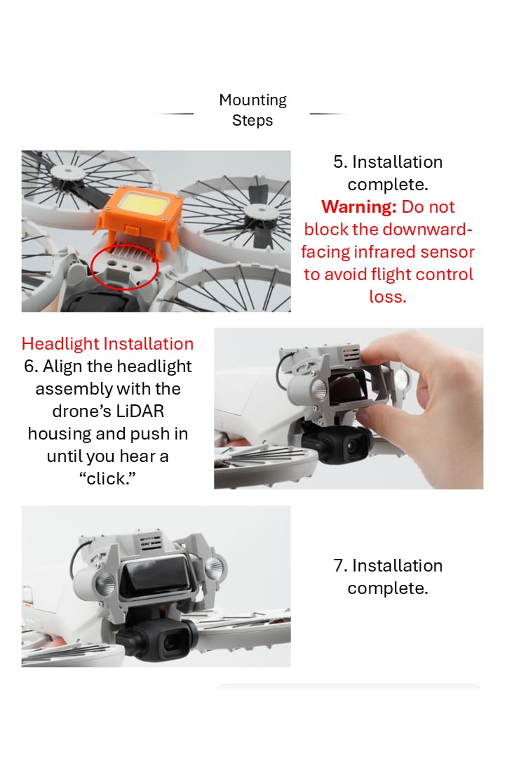 ILEI Flip Multifunktions-Nachtfluglicht für DJI Flip