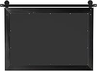 Vista 8 de COGOOD - Espejo de puerta de granja estilo granero - 41" x 26" Espejo de pared con marco de madera rústica para baño, sala de estar, decoración