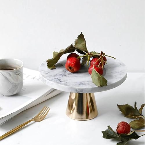 Miniatura 6 de Soporte redondo de 8 pulgadas para decoración de mármol, para fiesta de boda, cumpleaños, baby shower, celebración, decoración del hogar, soportes