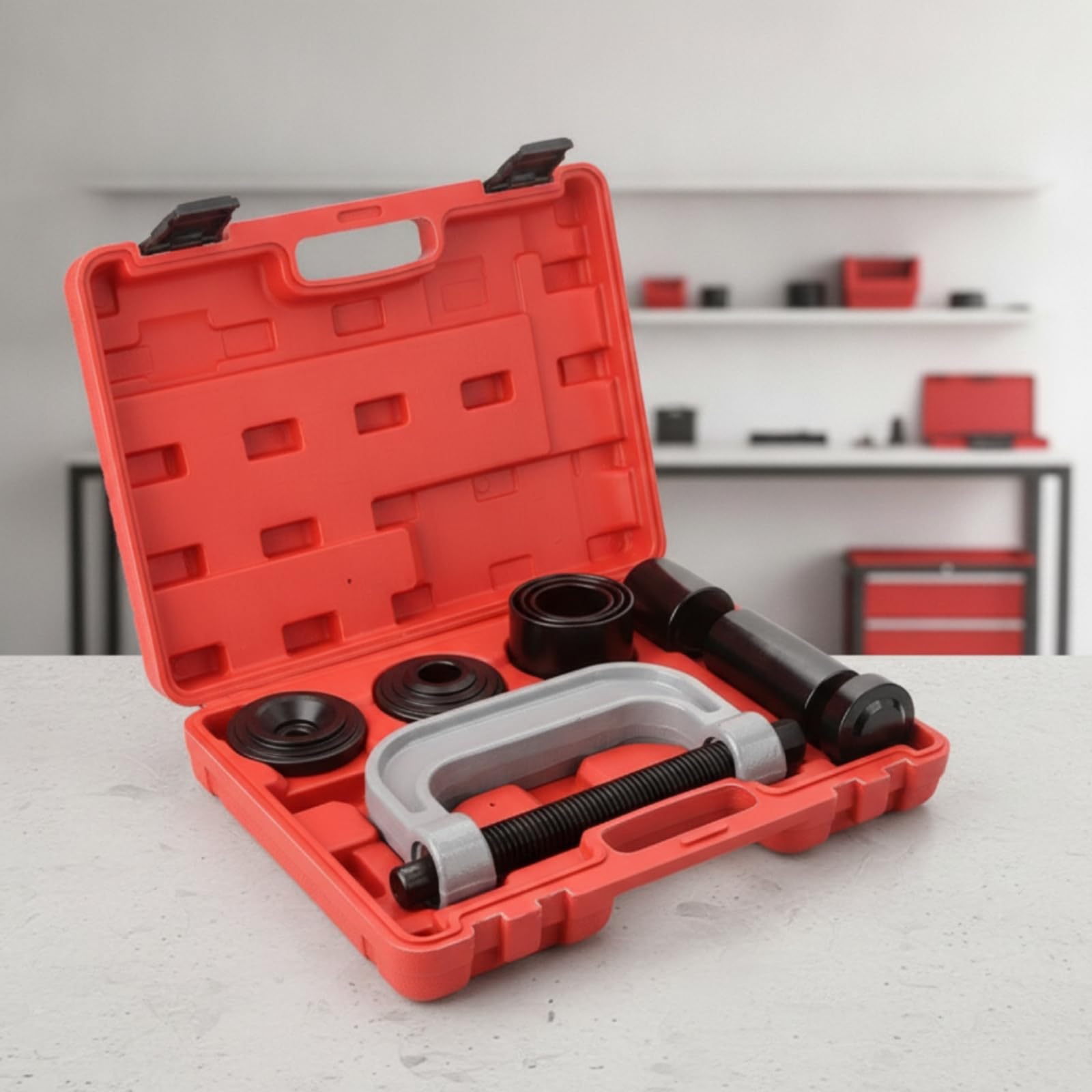 Qianly 10 Pezzi Estrre attatori Professionale Pressa Versatile Attrezzo per Meccanici, Officina, Garage