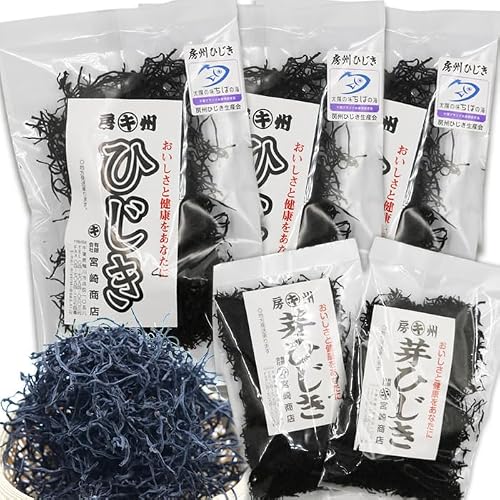 [千葉ブランド水産物]国産天然100%マルキの『房州ひじき』食べ比べセット(大) [2週間以内に発送]天然 長ひじき 芽ひじき マルキのひじき 国産ひじき 乾燥ひじき 房州製法 ひじき 海藻 国産海藻 千葉県産 [宮崎商店][0015-0080]