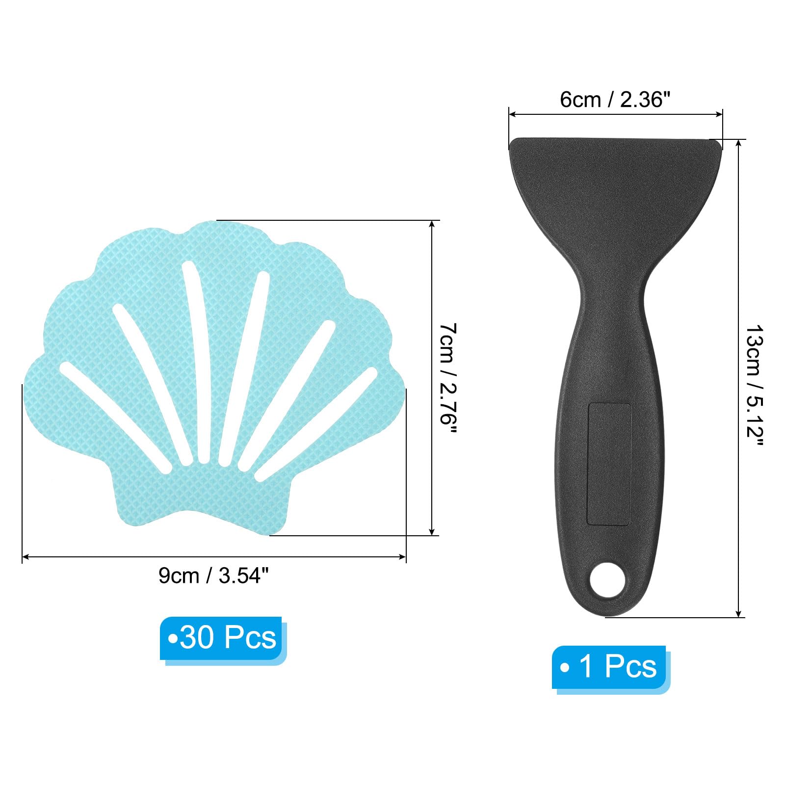 PATIKIL 30 Pcs Non Slip Bathtub Stickers - Image 2