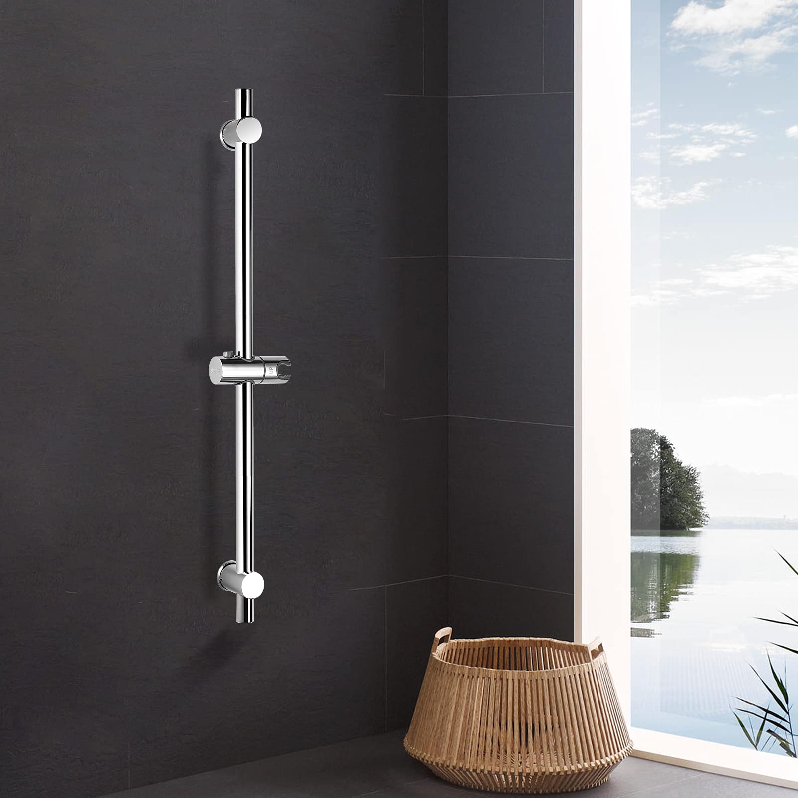 Buy VENTCY Riser Rail 80cm chrome,SUS304 Stainless Steel Shower Riser
