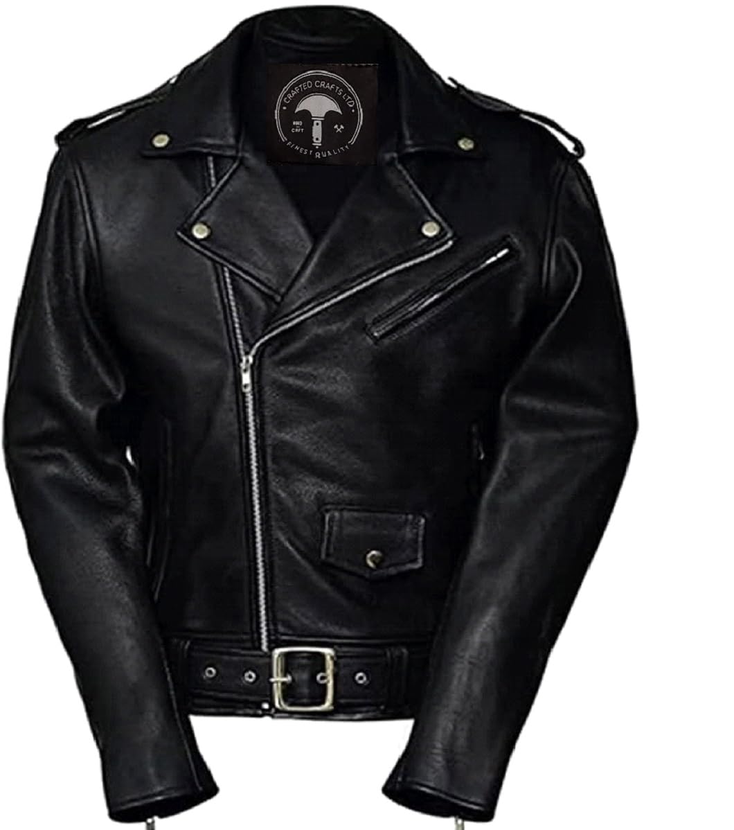 Chaqueta Negan para hombre - Jeffrey Dean Morgan Negan - Chaqueta de cuero negro para motocicleta