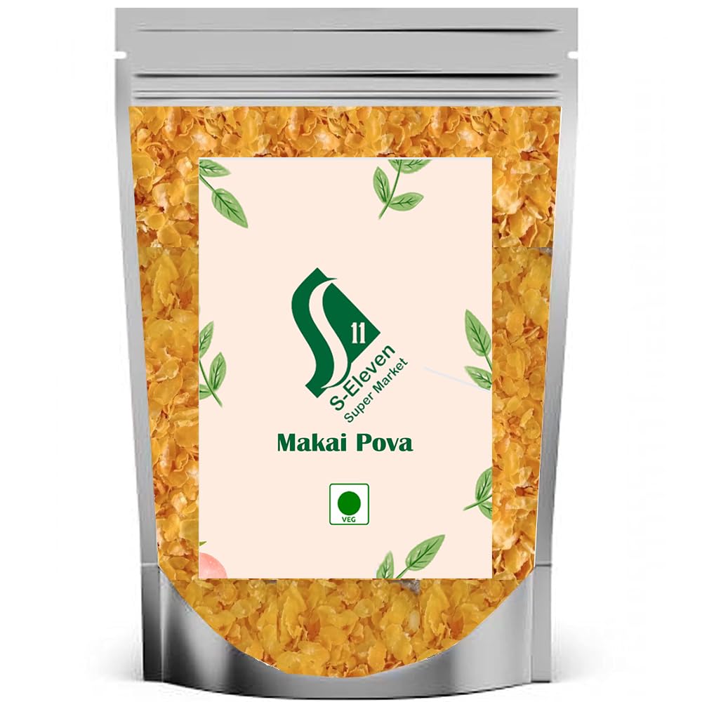 S Eleven Super Market Ready to Fry Raw Corn Fryums/Maize Poha/Makai Poha Chivda Snacks (400 gm) (B0CDHKFFD8) Amazon Price History, Amazon Price Tracker
