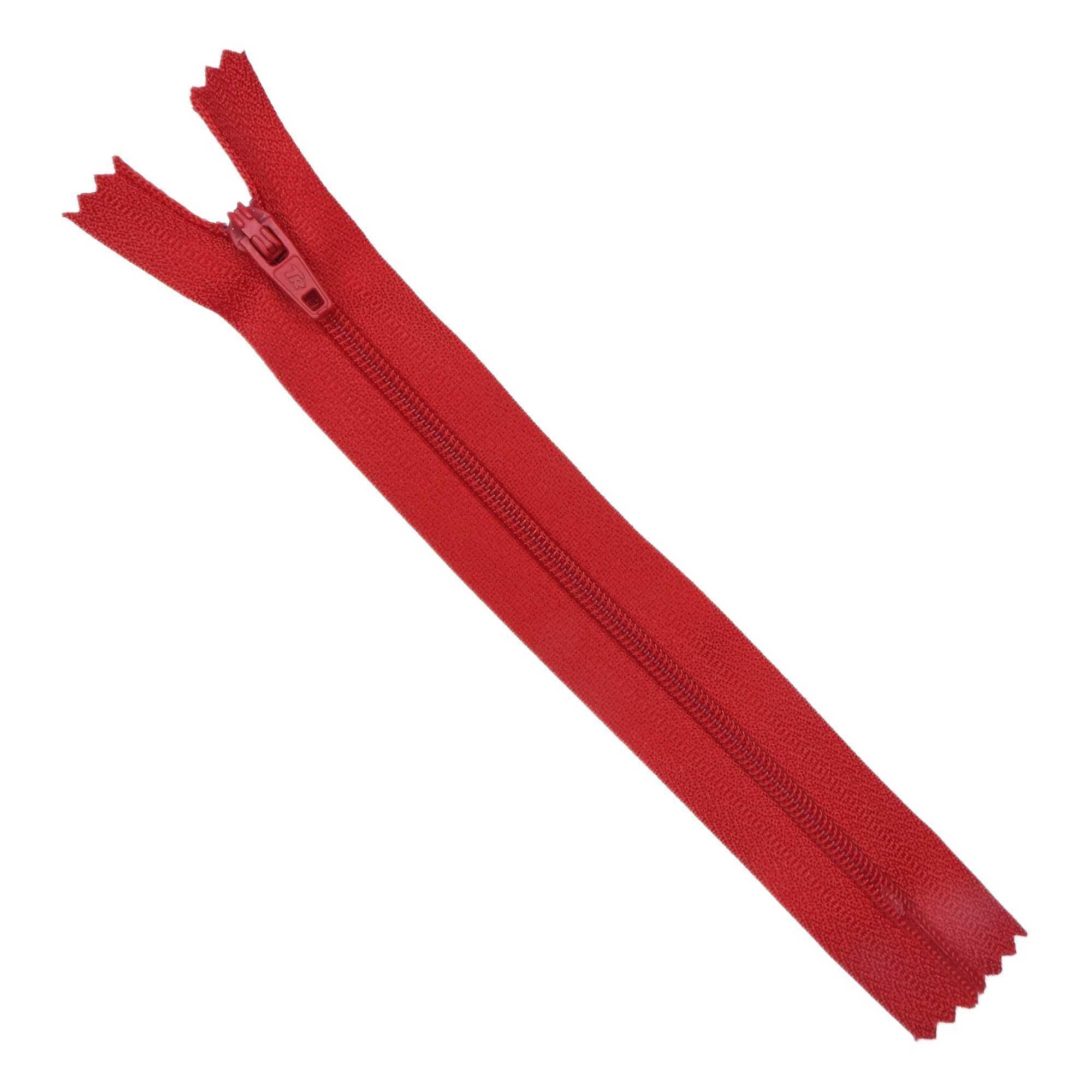Simon Browne Crafts 14 Inch 36cm Zip No3 Closed End Nylon Dress Skirt Etc 41 Colours BUY 1 Or 2 456D, 145 Red, Pack of 2