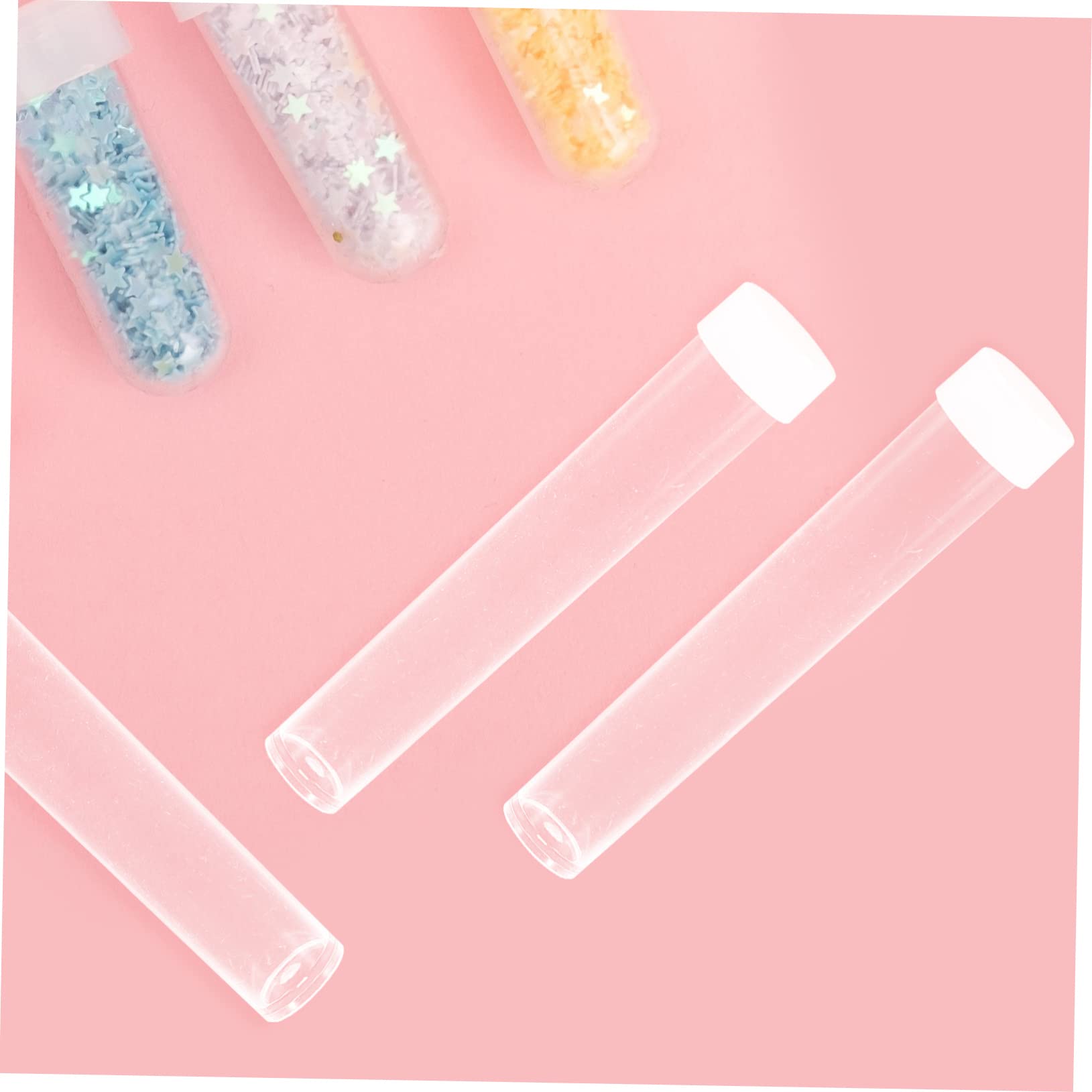 Tube A Essai Plastique Lot De 60 Tubes à Essai En Plastique Avec Bouchons, 12 X 75 Tube à Essai Plastique