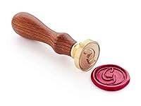 Vista 19 de Sello de cera, alfabeto inicial M con sello de corazón con mango de palisandro, decoración en embalajes, invitaciones, sobres, tarjetas, libro