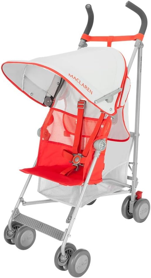 Maclaren Volo Stroller, Silver/Marmalade