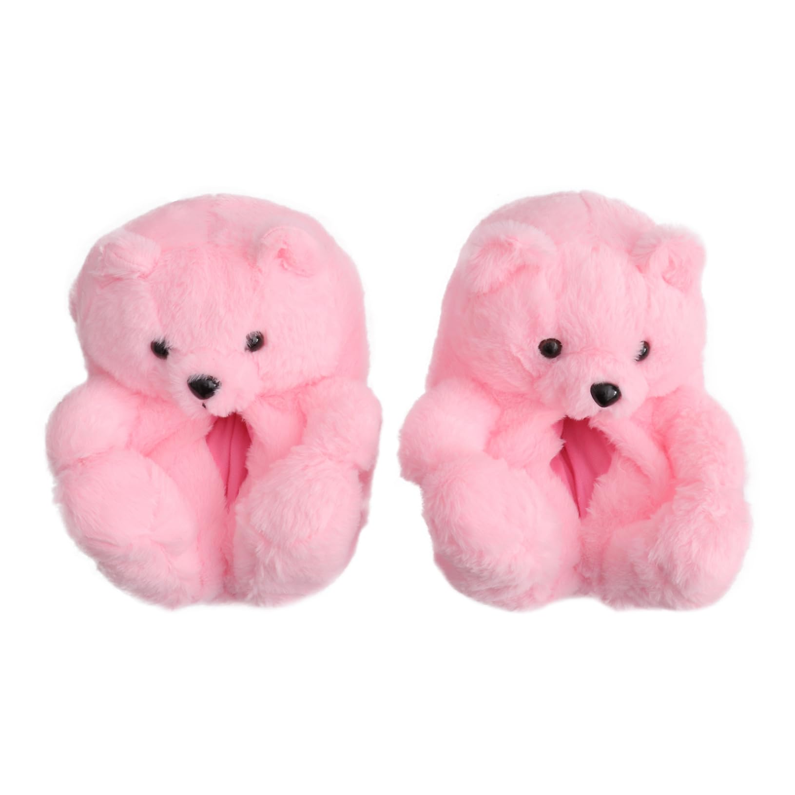 Ciabatte Invernali Morbide Antiscivolo e Leggere per Casa Indoor Pantofole Fluffy con Suola Antiscivolo Rosa