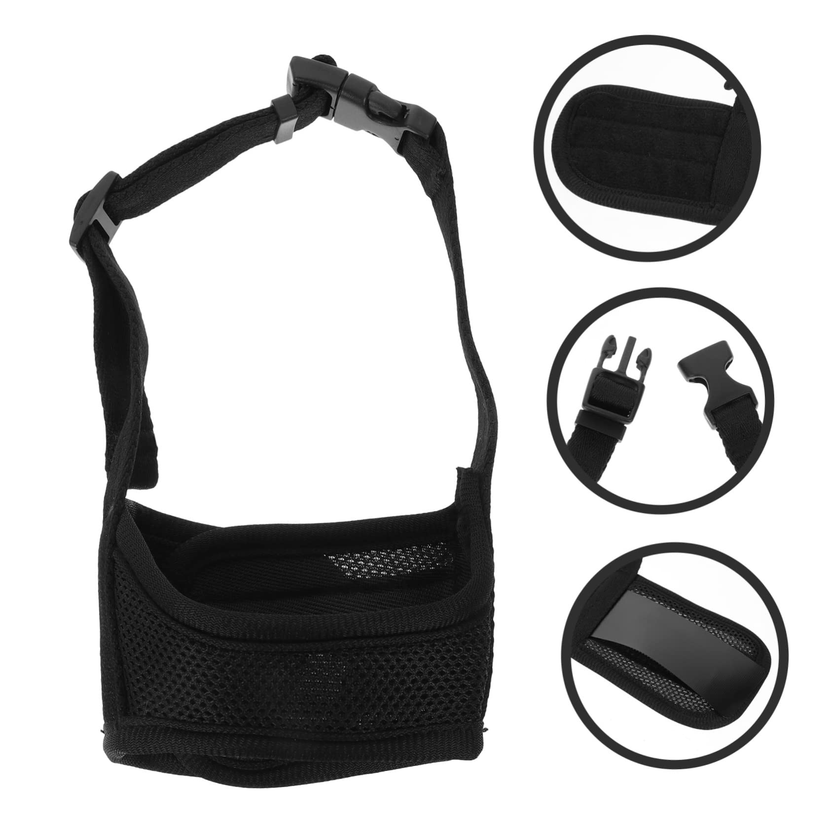 Beaupretty 5pièces Muselière Confortable pour Chien Respirante Anti-Morsure Et Anti-braiment Ajustable pour Chien