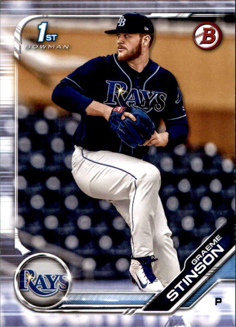 2019 Bowman Draft Paper Baseball #BD-116 Graeme Stinson Tampa Bay Rays First 1st Bowman Card Official MLB Prospect Trading Card From The Topps Company
