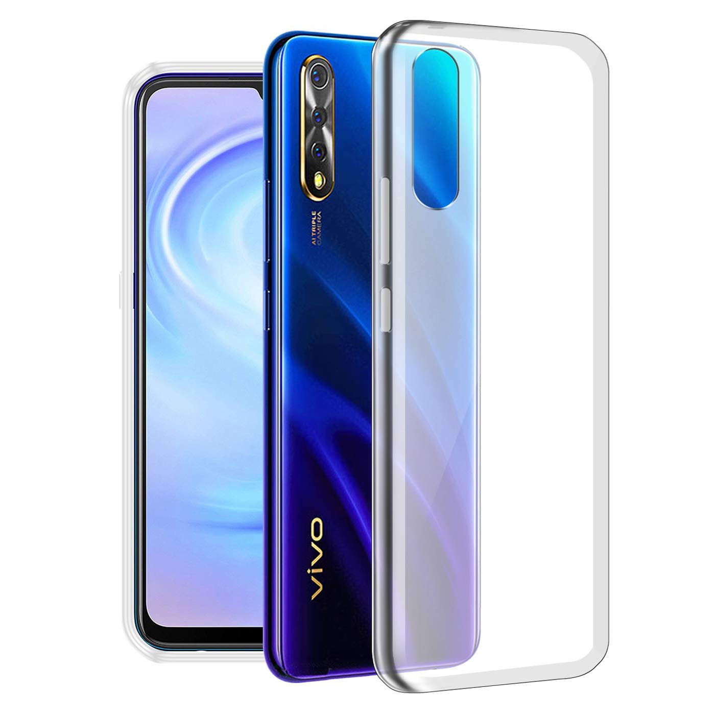 Dashmesh Shopping® Shock Proof Protective Soft Back Case Cover for Vivo S1 (Transparent) [Bumper Corners with Air Cushion Technology] (B08PKMVQNR) Amazon Price History, Amazon Price Tracker