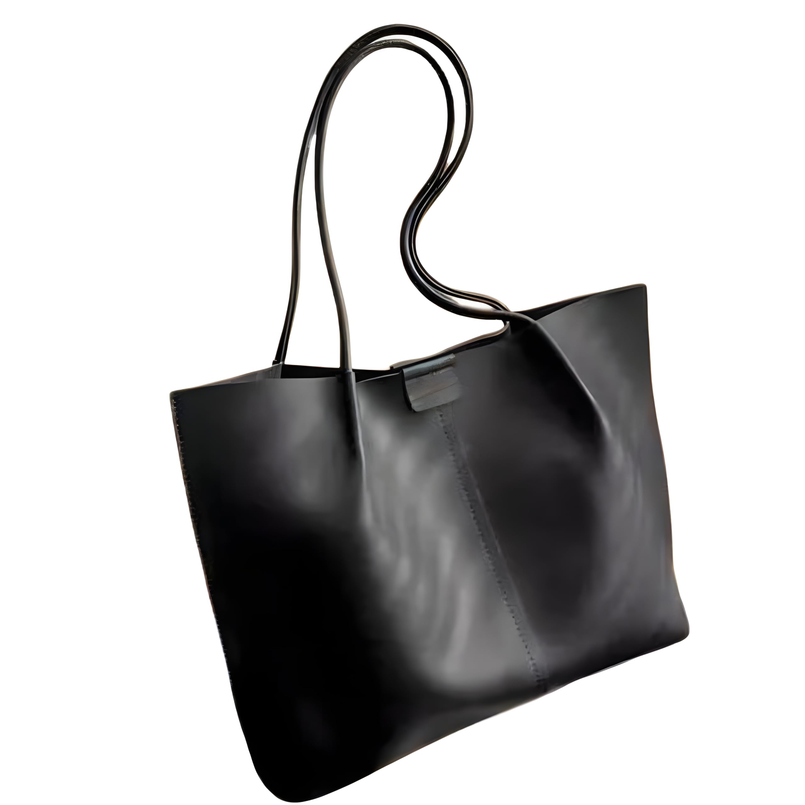 TrendCraft Women PU Leather Tote Bag, Handbag for Work, Travel, Shopping,Ladies Handbag | Purse for Women | Handbag Ladies | Tote Bag | Trendy Bag (Black) (B0DB5ZPSBL) Amazon Price History, Amazon Price Tracker