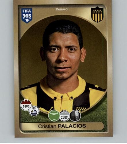 2016-17 Panini FIFA 365 Stickers #596 Cristian Palacios Club Atletico Penarol Official Soccer Album Sticker in Raw (NM or Better) Condition