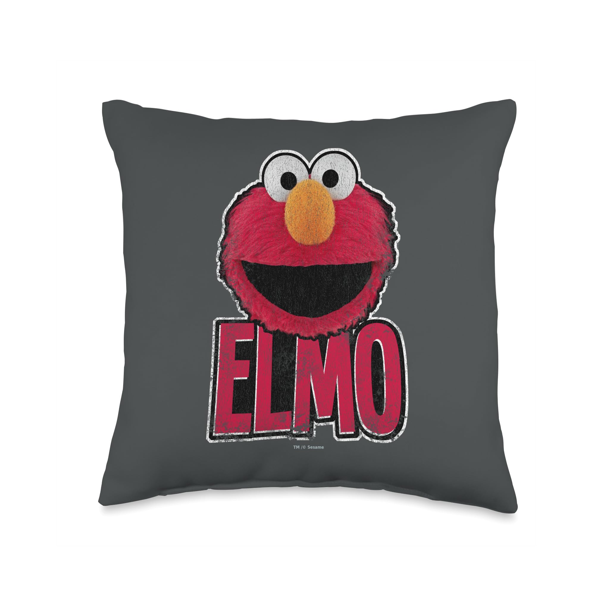 Coussin Elmo Sesame Street carré multicolore de 40x40 cm