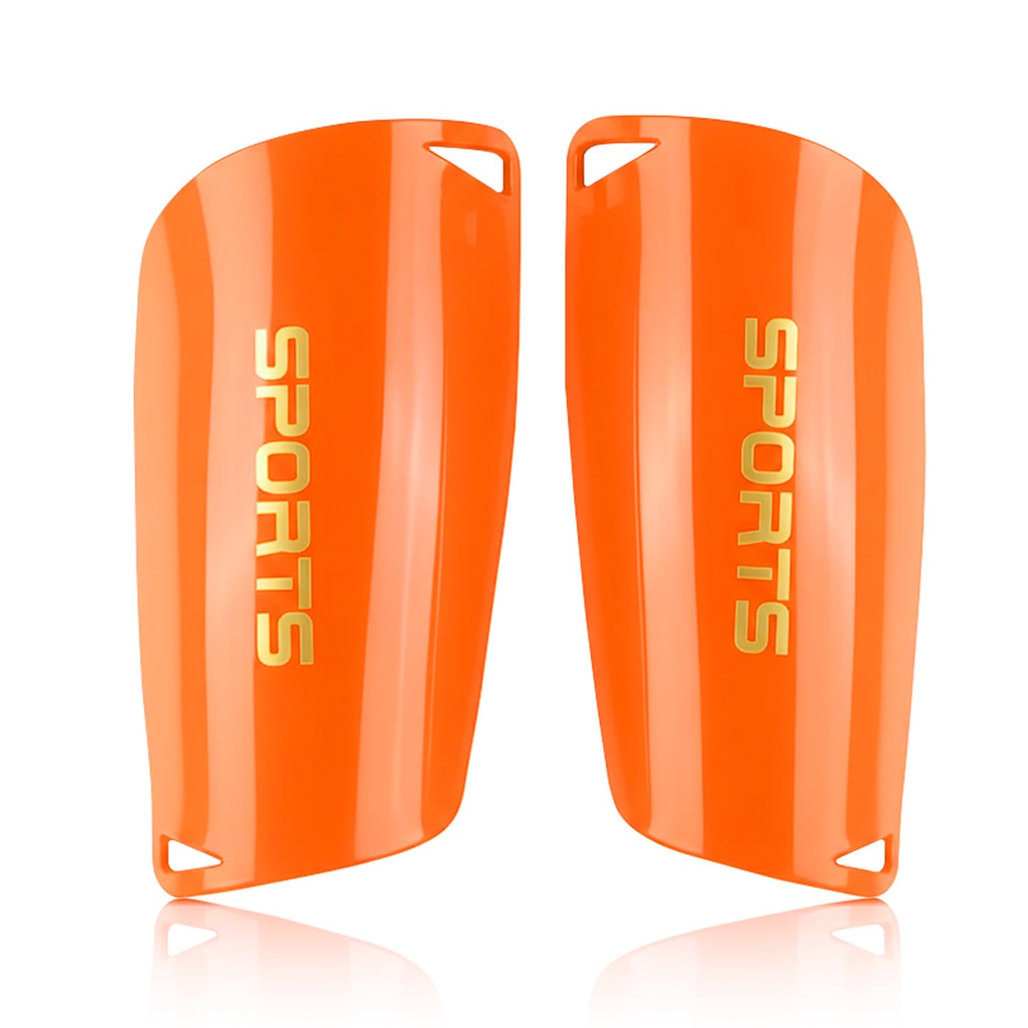 GISCO Classic Soccer Shin Guards for Kids, Youth & Adults | Lightweight Football Shin Pads | Protective Soccer Gear for Training & Matches (Orange, Medium)-picture-19