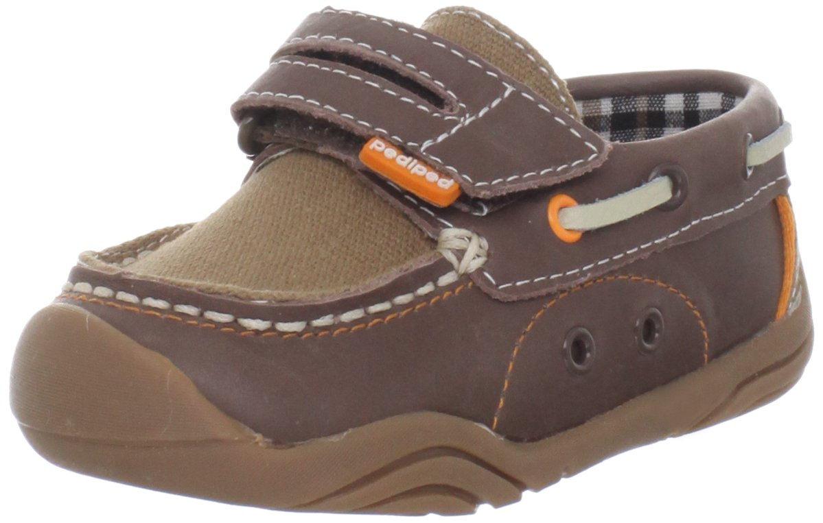 pediped Grip-N-Go Naples Loafer (Toddler),Brown,19 EU (4-4.5 M US Toddler)