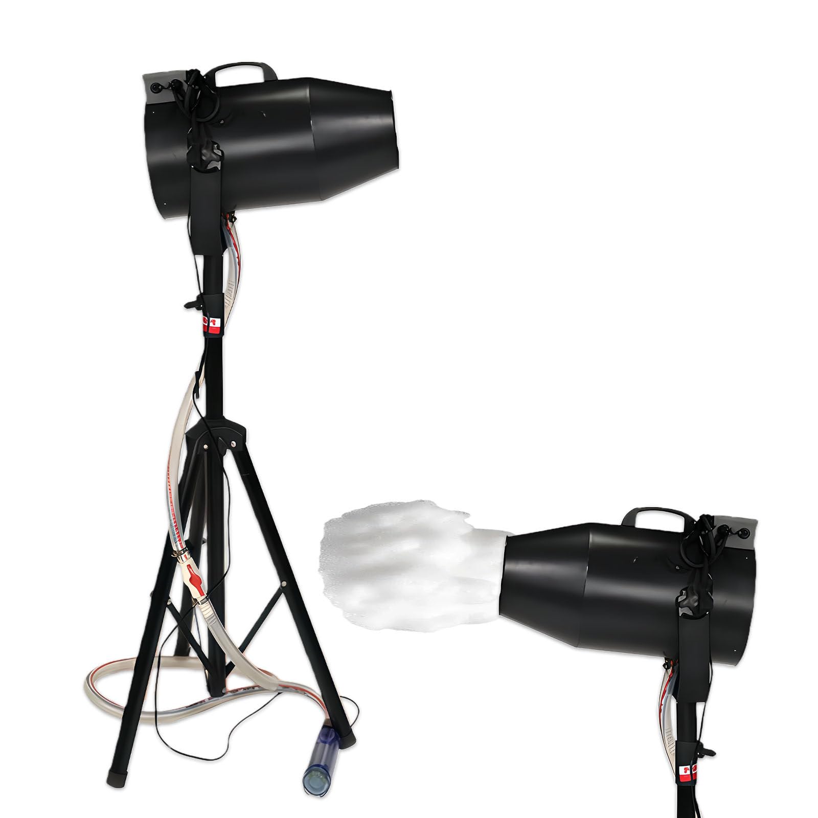 Party Foam Cannon, Foam Machine for Party, Foam Making Machine for for Garden Backyard Pool Indoor 80m² Coverage Area 6~10m Spray Distance Black