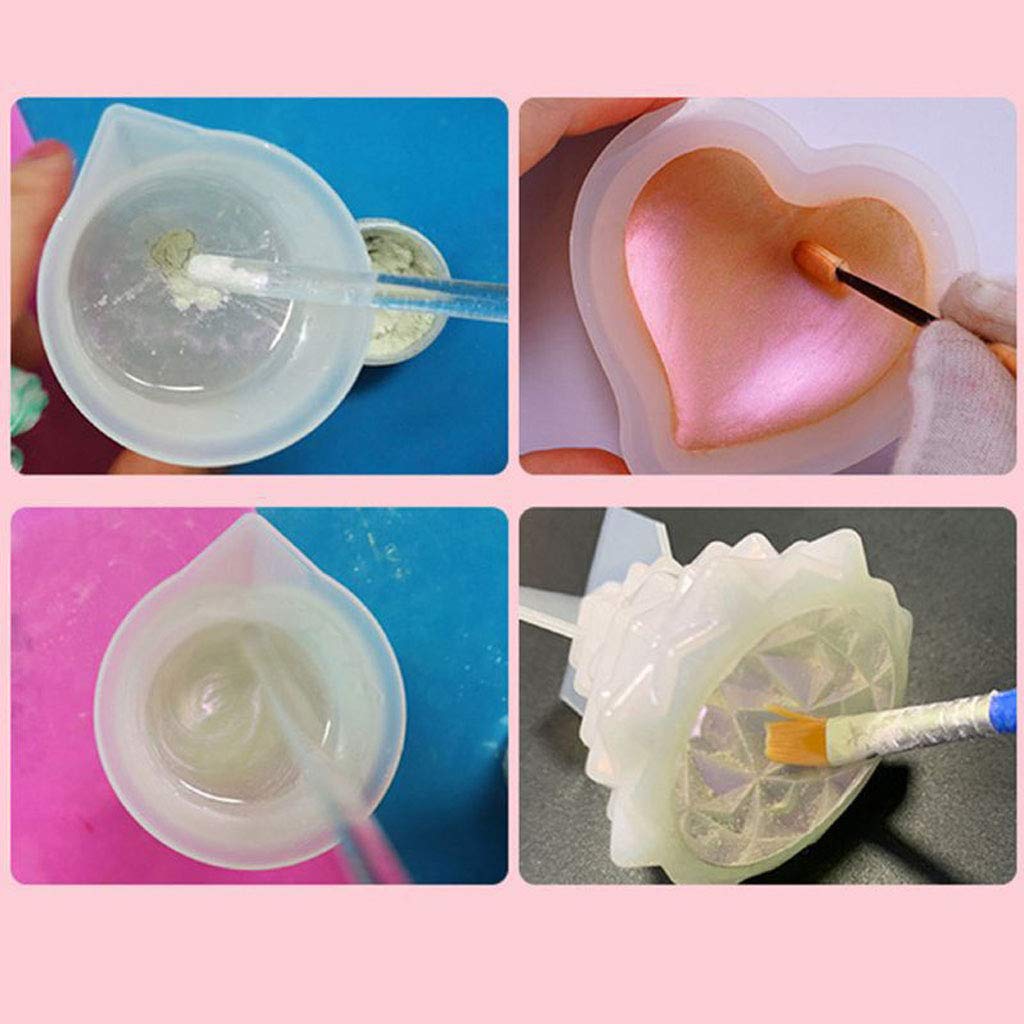 Nawwgy 6 Colors for Resin Pigments Polarized Pearlescent Pigments Colorants Resin Dye Jewelry Making T Diamond Polarized Powder