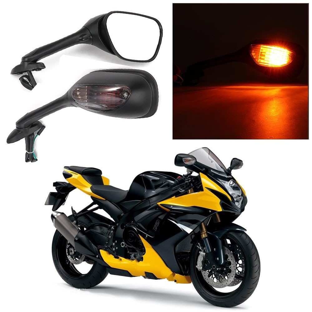 Specchietti Retrovisori Suzuki GSXR 600 750 1000 - Con Frecce Integrate - Foto 8