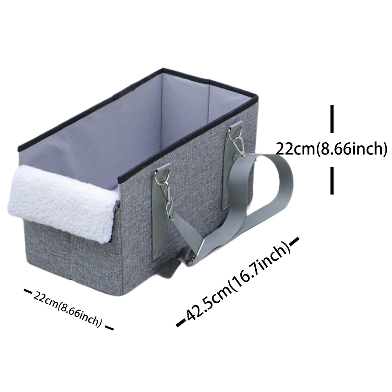 Folding Cat Dog Seat, Car Center Console Pet Seat, Travel Bags For Pets, Road-Trip Pet Accessories, Lightweight Pet Carrier, Pet Seat For Cars, Comfortable Pet Travel Seat, Cozy Cat Dog Car Seat