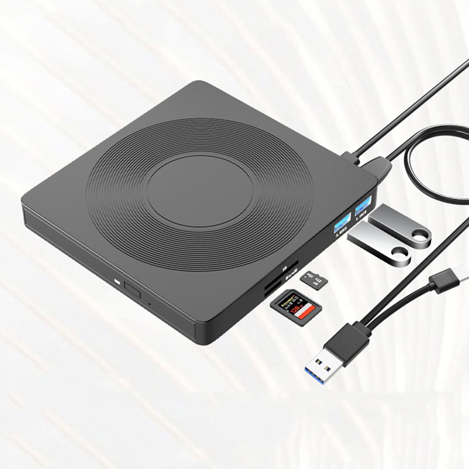 3.0 USB External DVD Drive for Pc Computer Laptop Universal Portable DVD Player for Laptop DVD Drive USB External Optical Drives Disc Player Support WindowsXP/ Win7/8/10/11/OSX-image-31