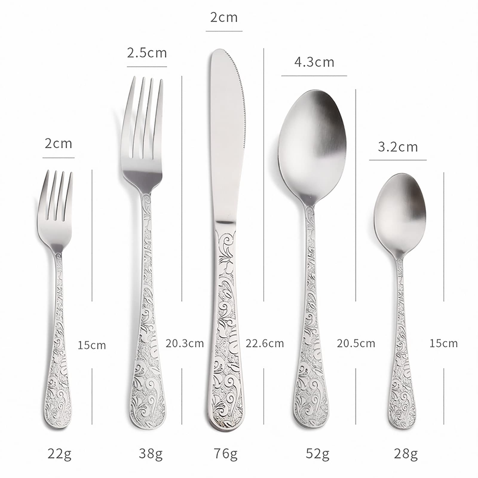 Zestaw sztućców, Zestaw sztućców dla 18 osób, 90 sztuk. Luksusowe zestawy sztućców, Zestaw sztućców polerowanych na lustro, Eleganckie sztućce stołowe do domu/ważnych kolacji (18 zestawów po 90 sztuk)
