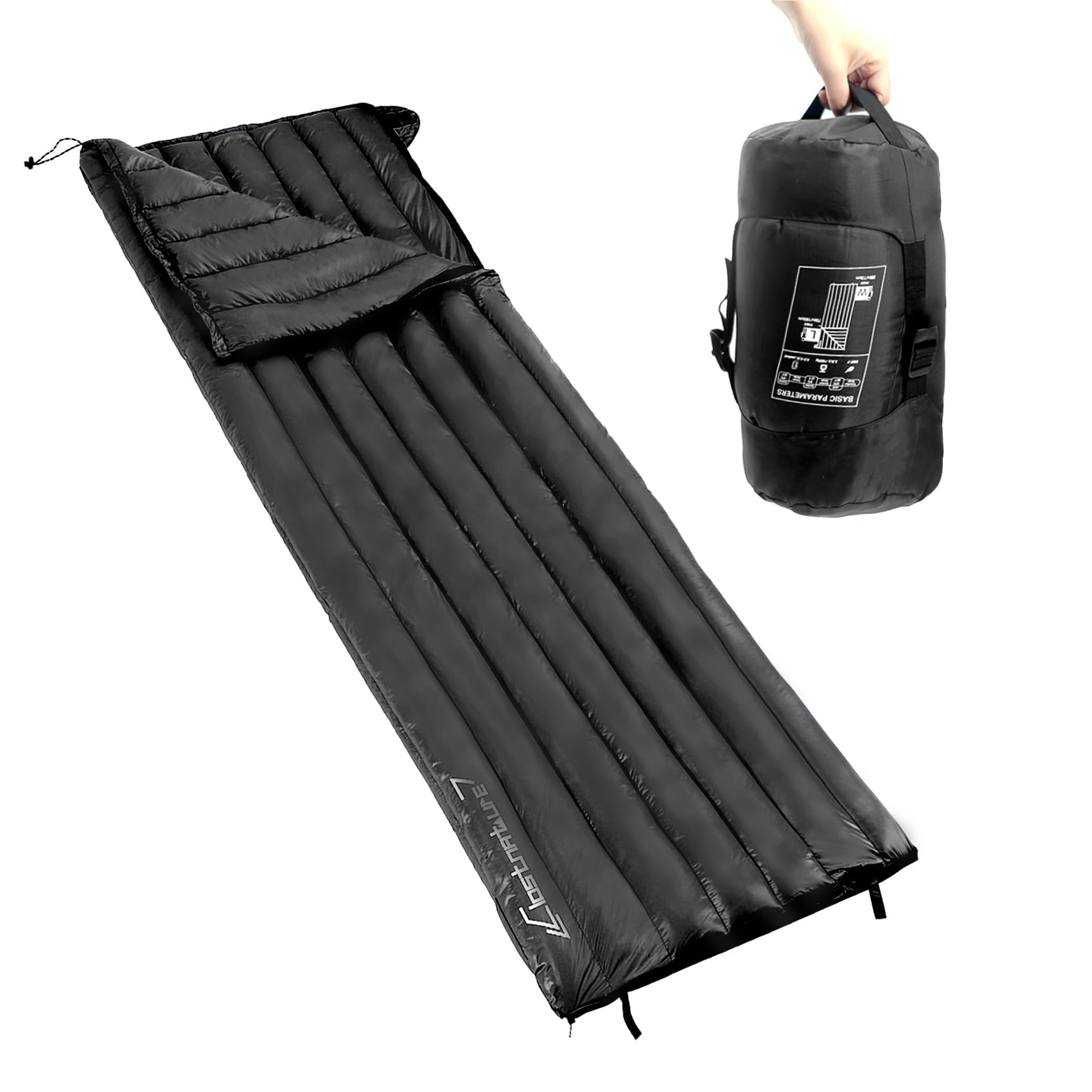Clostnature Saco de Dormir de Plumas - Saco de Dormir Ultraligero 20D de Invierno para Adultos, Mujeres y Hombres, 3-4 Temporadas, Apto para Climas Fríos, Ideal para Camping, Senderismo y Montañismo