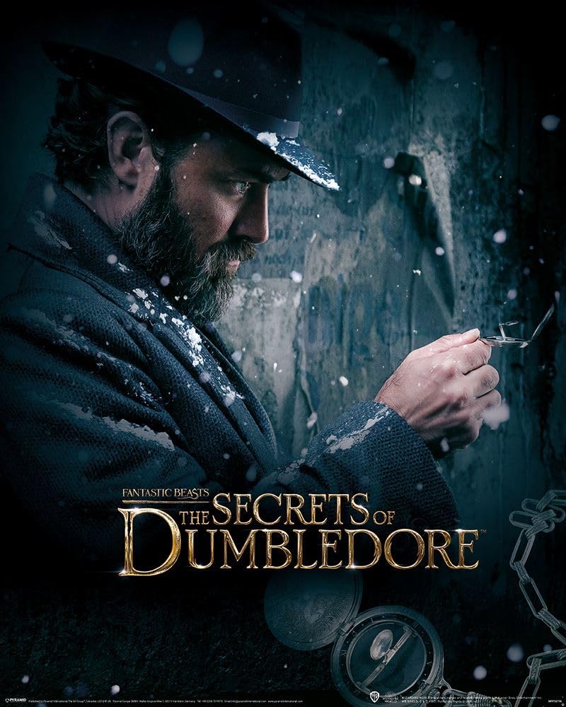 Grindstore Multicolour Laminated Fantastic Beasts The Secrets Of Dumbledore (Dumbledore Watch) Mini Poster Wall Art Print, Room Decor, Bedroom Home Office Decoration, Gift Idea, Novelty Wall Decor
