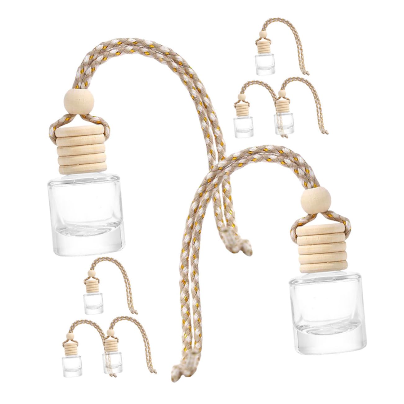 Healeved 5 Set Di Piccole Bottiglie Di Profumo Da Appendere Allauto Accessorio Di Moda Per Profumo Per Laria 8 Pezzi * 5