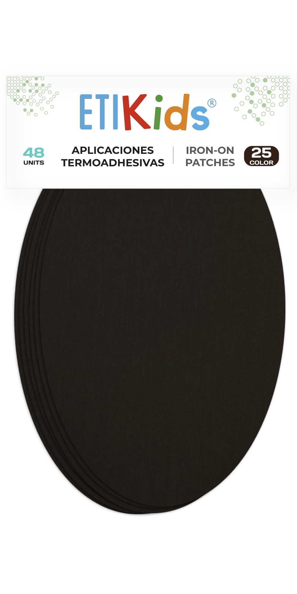 48 Dark Brown Iron-On Fabric Repair Patches โ Knee & Elbow Patches for Clothes, Trousers, Jackets, Sweaters & Shirts, 16 x 10 cm