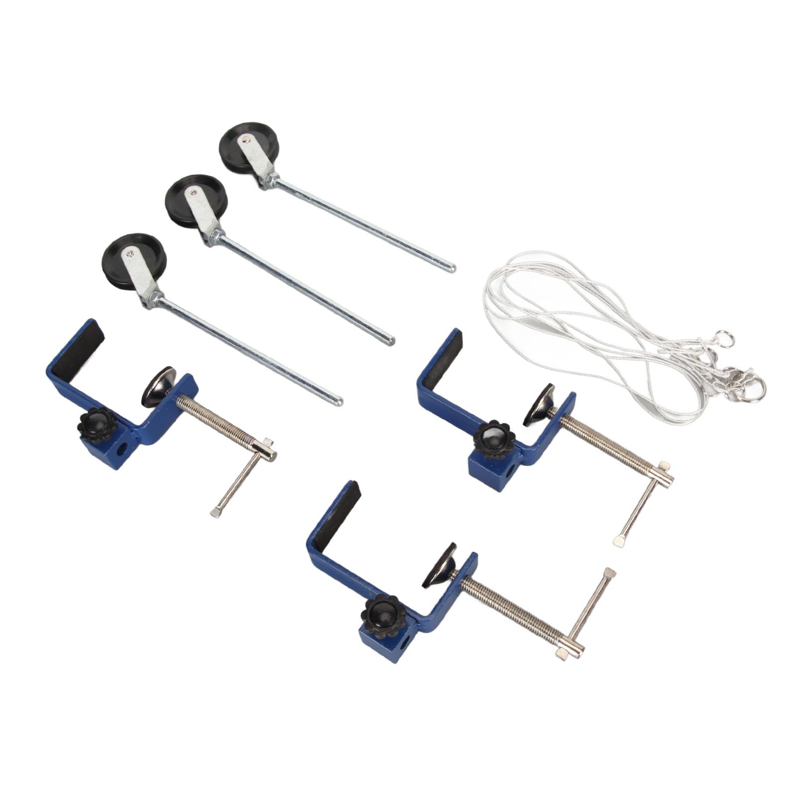 Laboratory Bench Clamp, Easy Installation High Strength Multi Purpose Table Mounting Clamp Plastic Pulley for School
