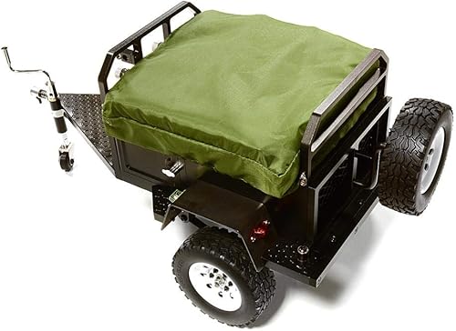 Miniatura 1 de Integy Aleación realista modelo camping remolque w/techo top tienda para 1/10 RC 15.354x7.677x6.890 in