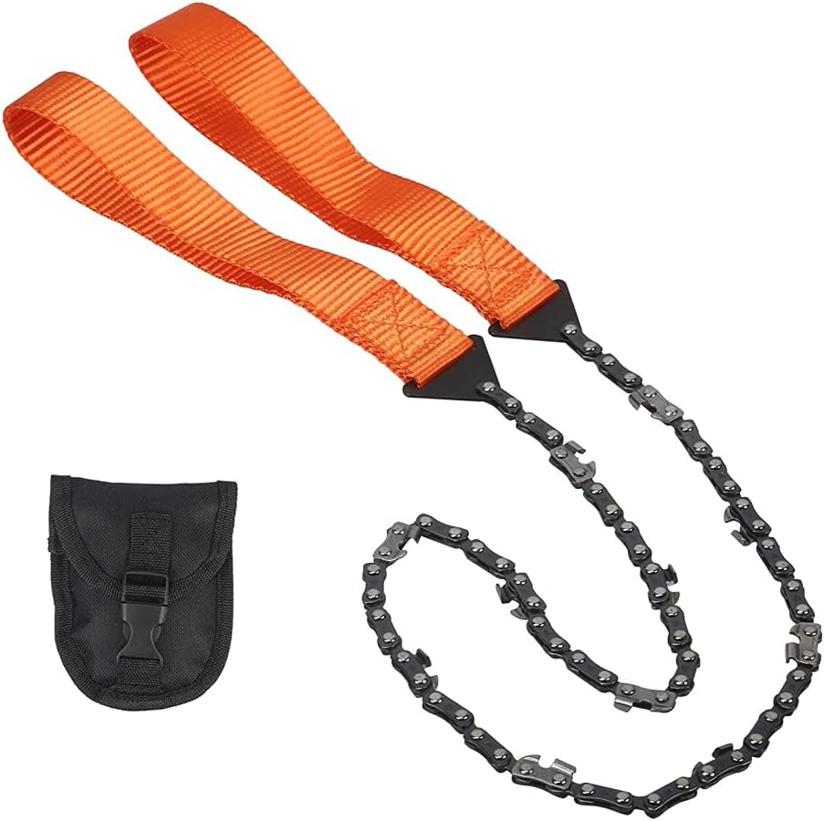 11 Saw Teeth Camping Hand Chain Saw, Portable Handheld Survival Chain
