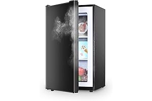 3.6 cu ft. Compact Upright Freezer, Adjustable Thermostat, Reversible Door