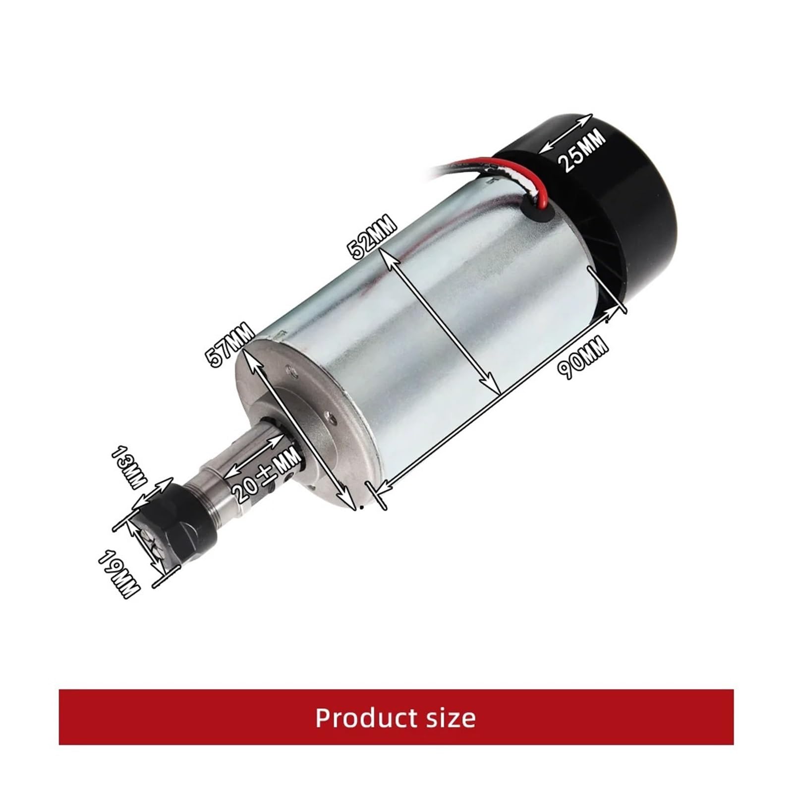 0.3kw Spindle DC 12-48V CNC 300W Spindle Motor Mount Bracket 24V 36V For PCB Engraving