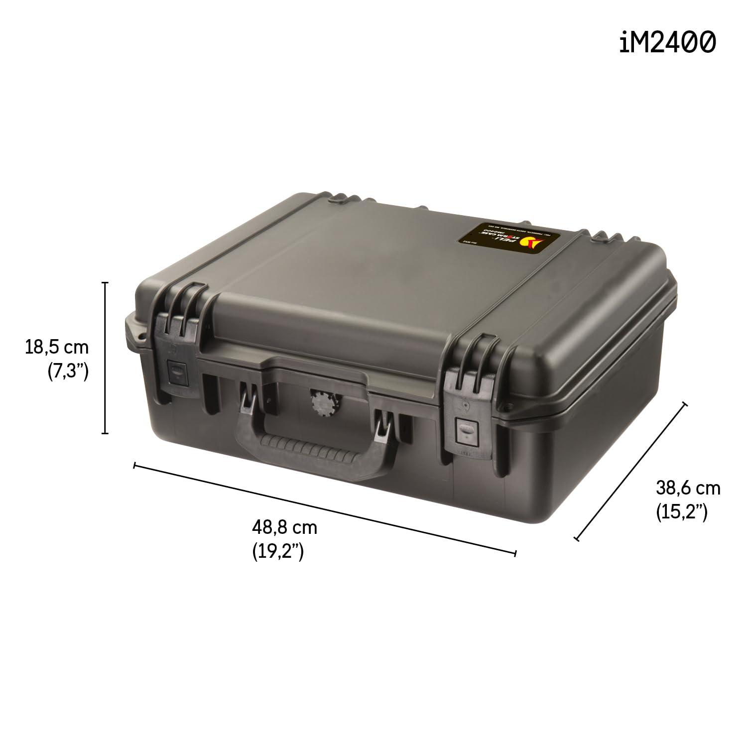 PELI Storm IM2400 Professioneller Kamerakoffer, Wasser- und Staubdicht, 26L Volumen, Mit Schaumstoffeinlage (Anpassbar), Schwarz