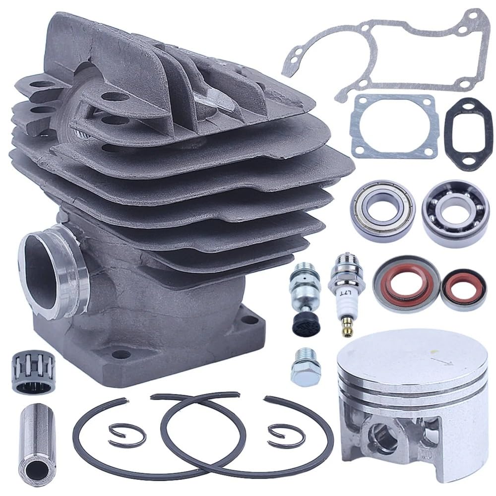 Yhfias One Color 44.7Mm Big Bore Cylinder Piston Fit For 026 Ms260 Ms260c 026Pro Chainsaw Crankshaft Gasket Oil Seal Set Needle Bearing