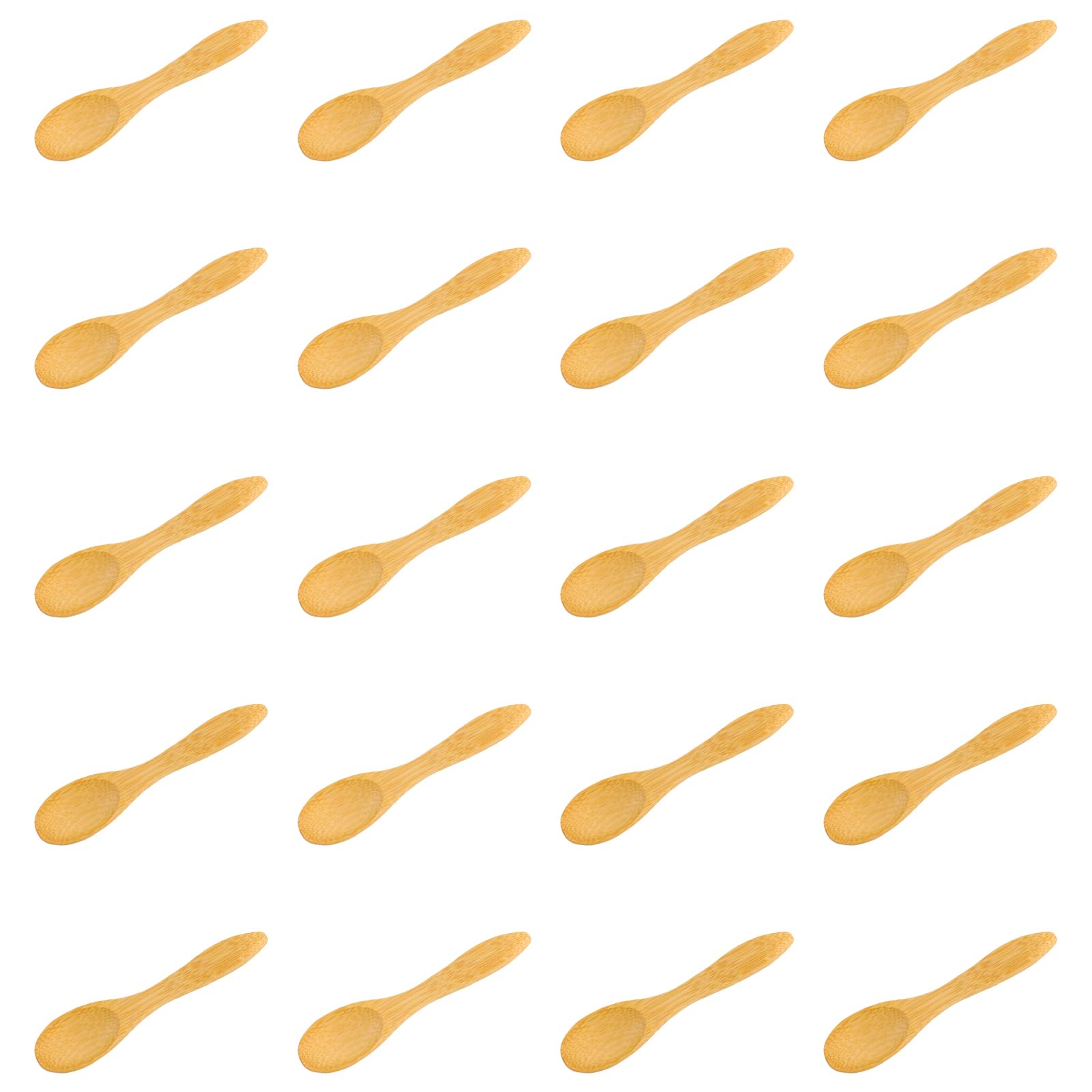20 Pezzi Mini Cucchiai Legno,Cucchiaini per Sale con Manico Corto, Mini Cucchiai di Legno Fatti a Mano per Spezie, Condimenti, Zucchero, Miele, caffè