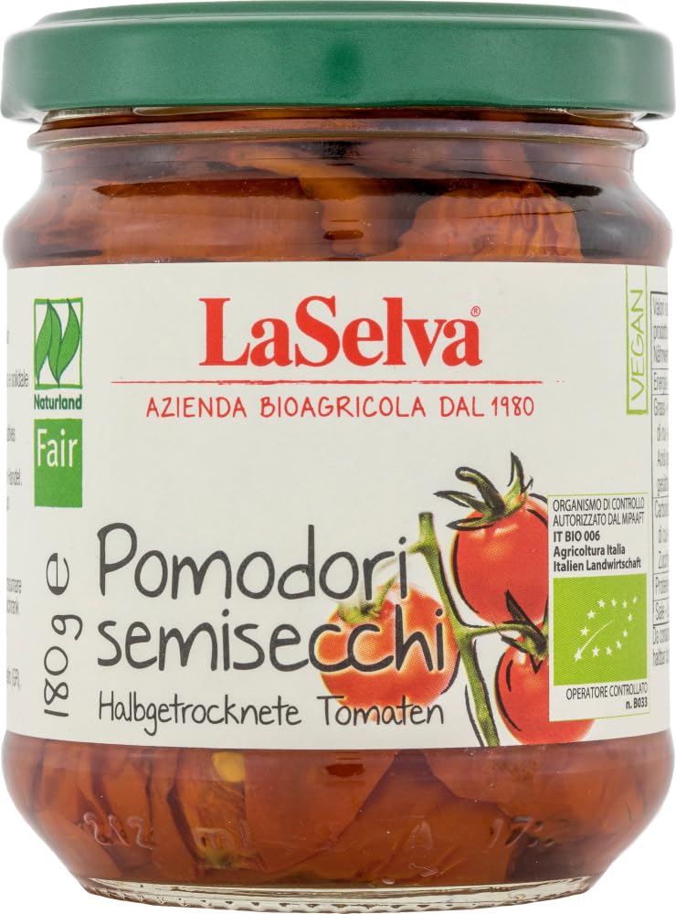Halbgetrocknete Tomaten in Olivenöl 6 x 180 g
