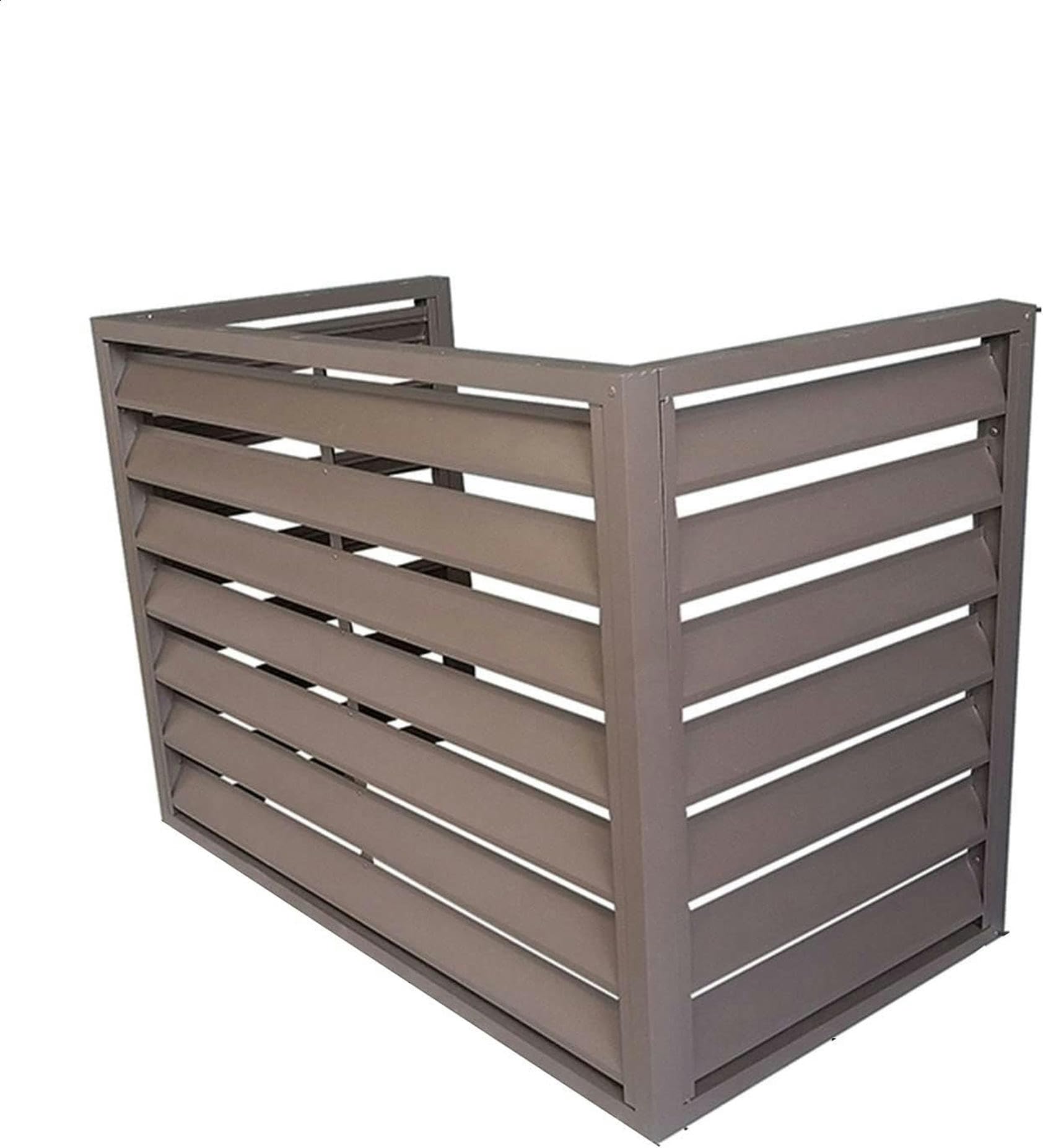Athuah Brown Air Conditioner Fence For Outside Units,Dustproof And Waterproof, Suitable For Indoor And Outdoor(,110*60*80Cm)