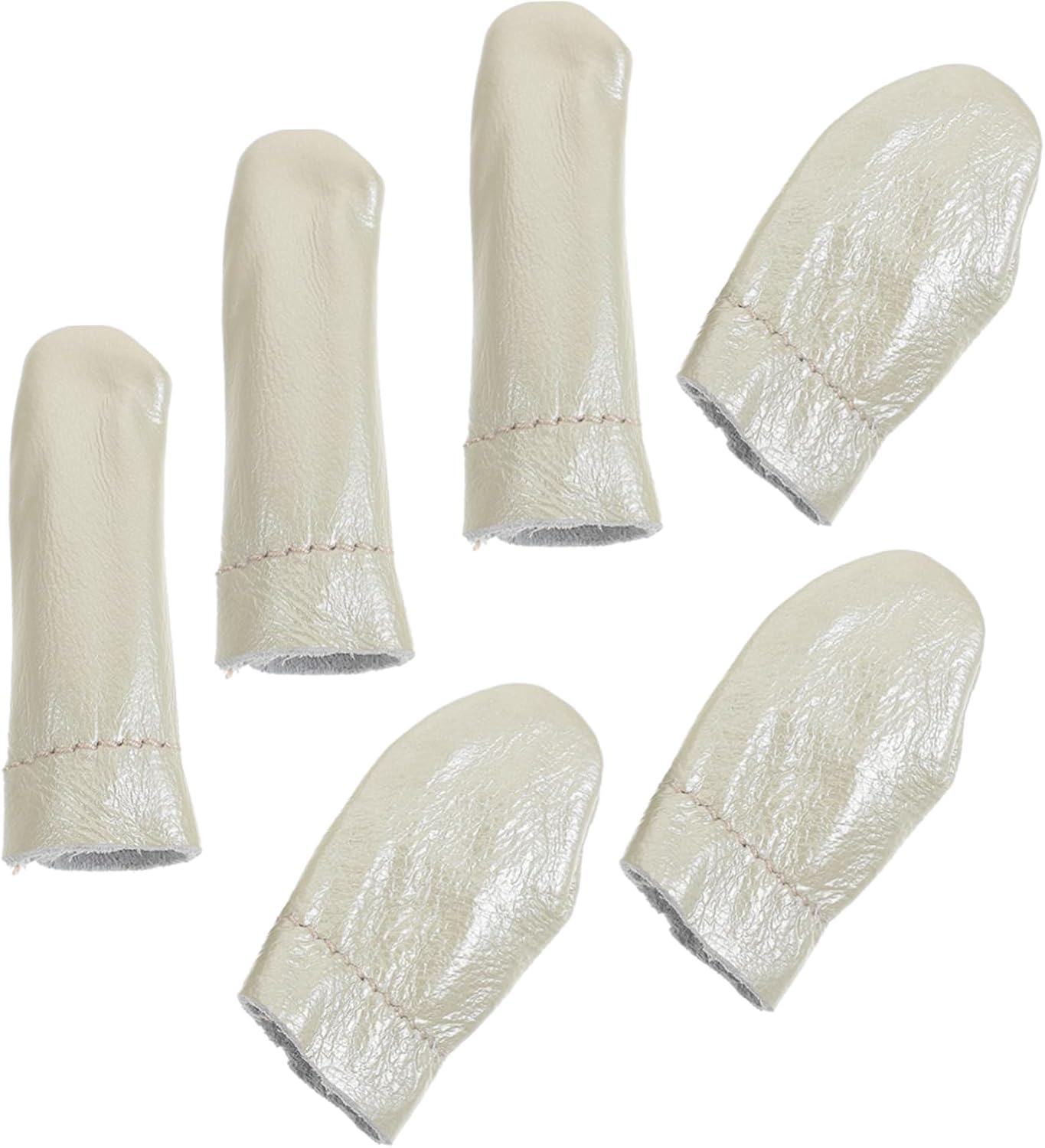 PLAFOPE 12pcs Needle Felting Thumb Stabilizer Leather Index Finger Cover Sewing Craft Tool Guard Insulation Random Color