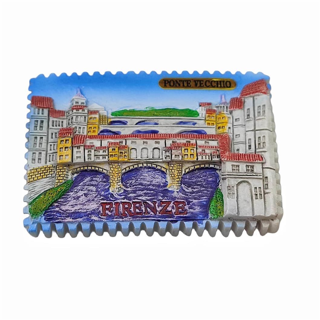 Aimant De Réfrigérateur Florence Italie 3D Ponte Vecchio