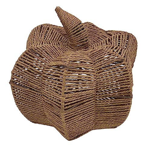 Galt International Woven Paper Rope Brown Pumpkin Home Decor 10.6