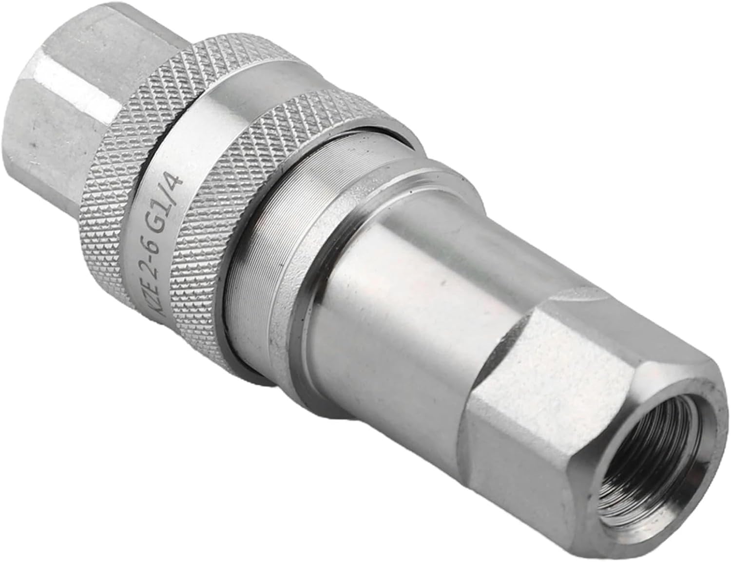 Hydraulic Quick Connectors in Carbon Steel 1 Set of G1/4 Female Pipe Fittings for Various Hydraulic Applications