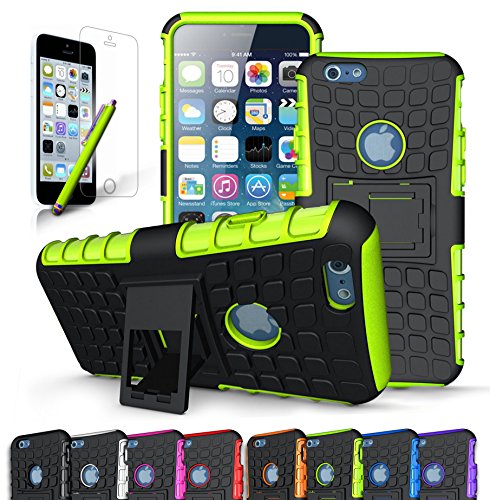 iPhone 6S Case / iPhone 6 Case, CINEYO heavy Duty Rugged Dual Layer Case with kickstand (Apple iPhone 6S Case / iPhone 6 Case - 4.7
