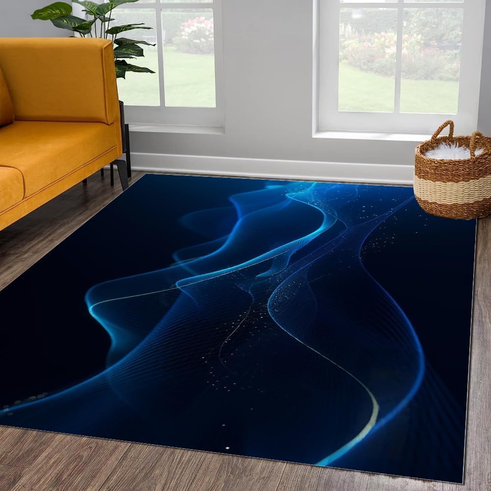 Tapis de salon 3D antidérapant et lavable : la solution moquette douce anti-glisse